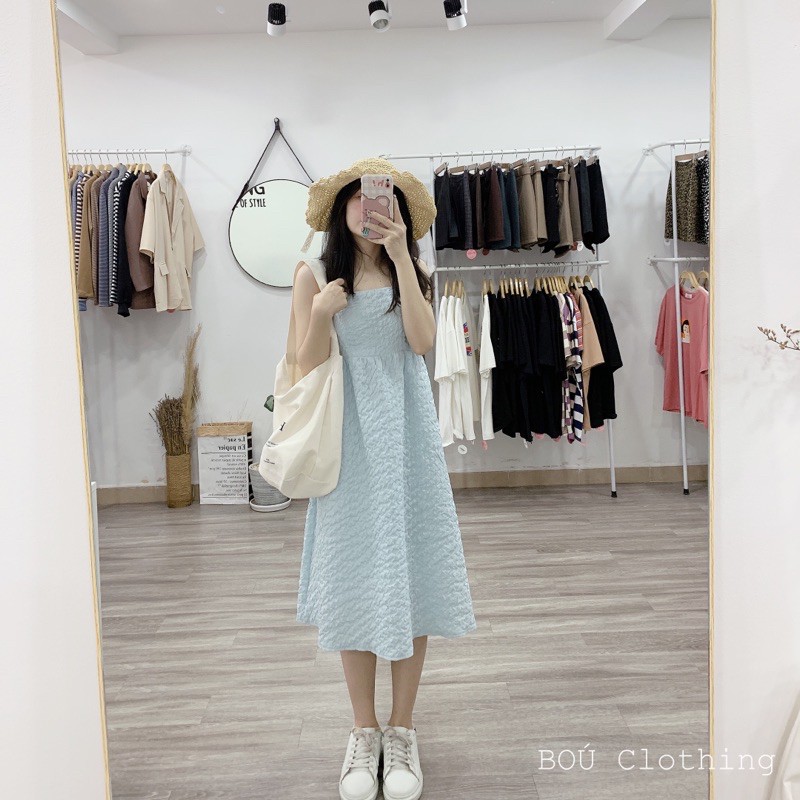 [Mã FATHANG5 giảm 10K đơn 50K] Đầm maxi dây xanh dương cho nữ | BigBuy360 - bigbuy360.vn