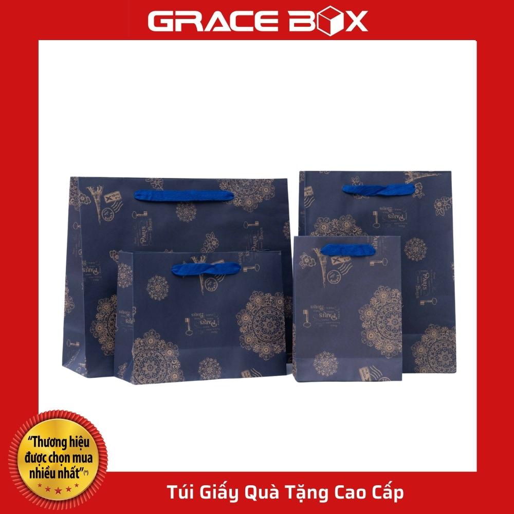 {Giá Sỉ} Túi Giấy Quà Tặng Họa Tiết Paris 1889 - Siêu Thị Bao Bì Grace Box