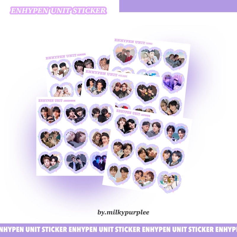 Hình Dán Đơn Vị Enhypen |Milkypurplee