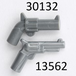 Gạch Lego Súng lục - Nòng lớn / Lego Part 30132: Minifigure, Weapon Gun, Pistol Revolver - Large Barrel