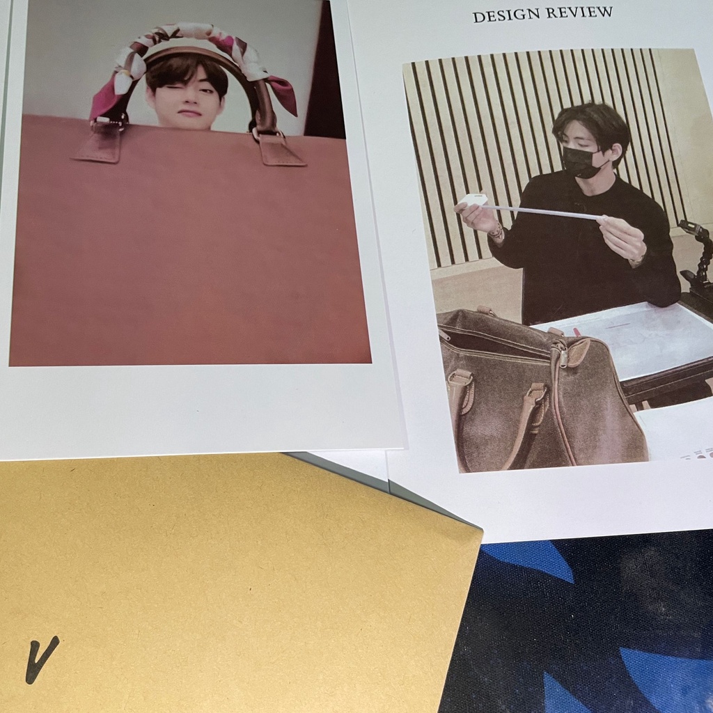 KPOP BTS V Tae Hyung Same Making Log Photo Card Fan Collectible Paper Card Photo Set For ARMY