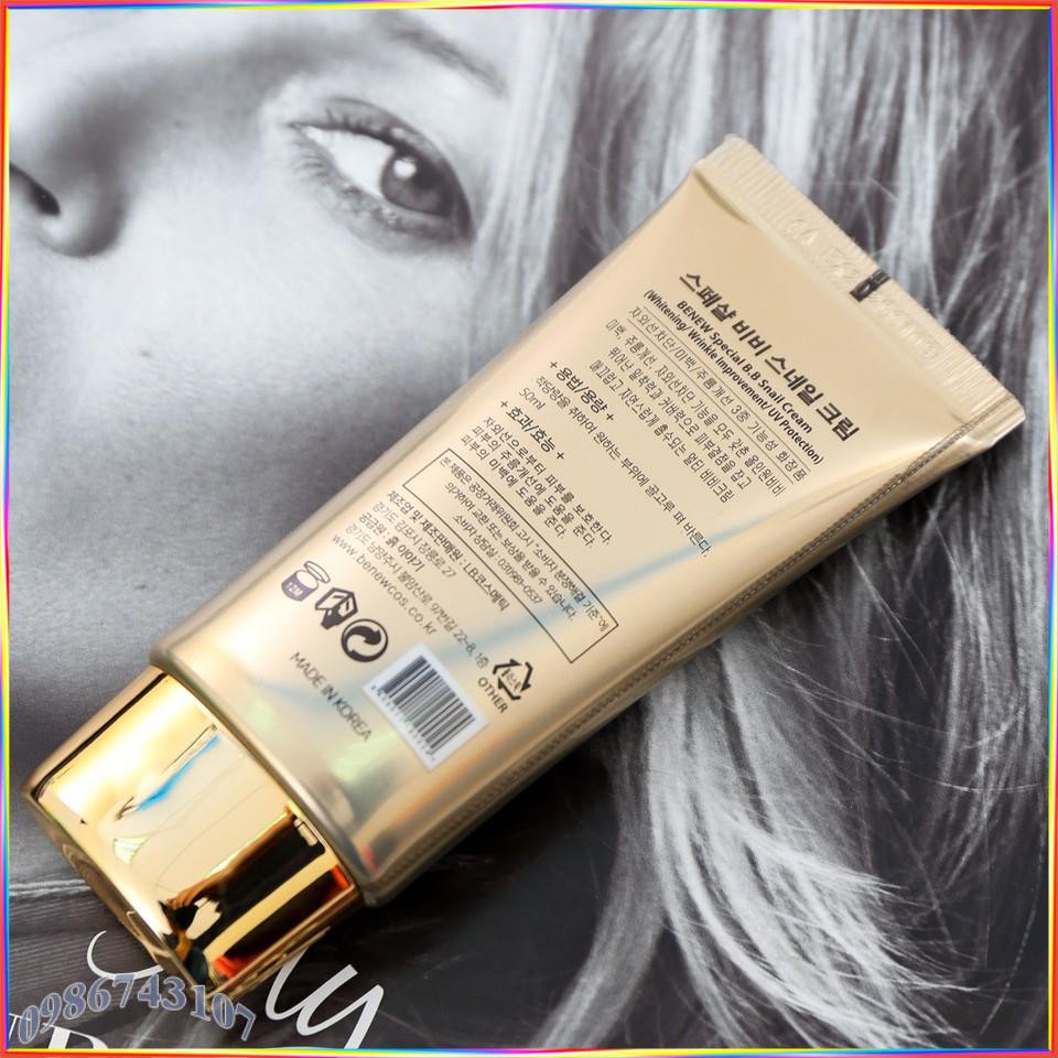 Kem nền BB siêu mịn lâu trôi dưỡng trắng Special Snail Benew Hàn Quốc ASS11 | BigBuy360 - bigbuy360.vn