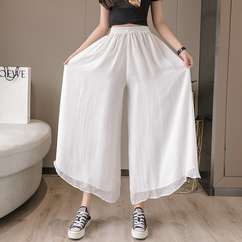 Real shot spring new ladies trousers, chiffon trousers, wide-leg pants, culottes | WebRaoVat - webraovat.net.vn