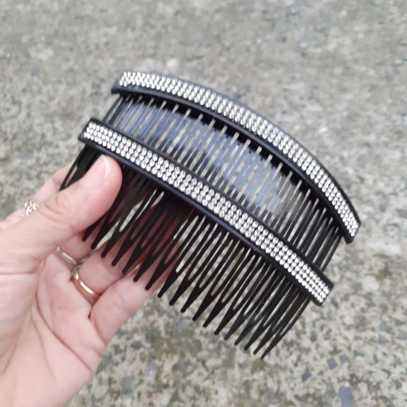 Lược cài tóc đính soàn 3 hàng (Ảnh thật)