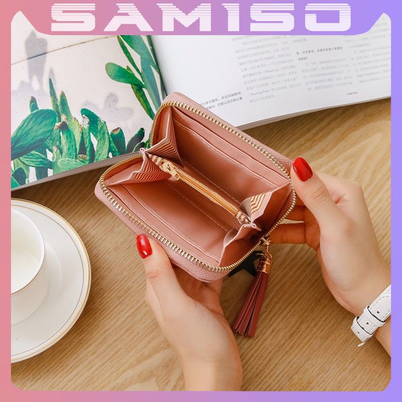 Ví nữ ngắn đẹp cầm tay mini nhỏ gọn bỏ túi nhiều ngăn dễ thương NG35 | BigBuy360 - bigbuy360.vn