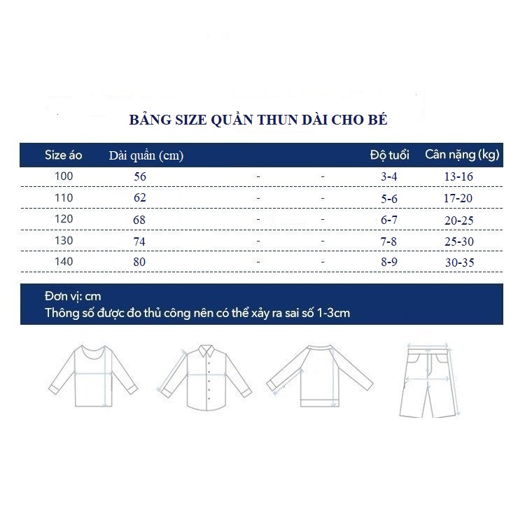 Quần dài cho bé trai gái size đại hàn quốc thời trang trẻ em mùa thu chất da cá mỏng SKIDS