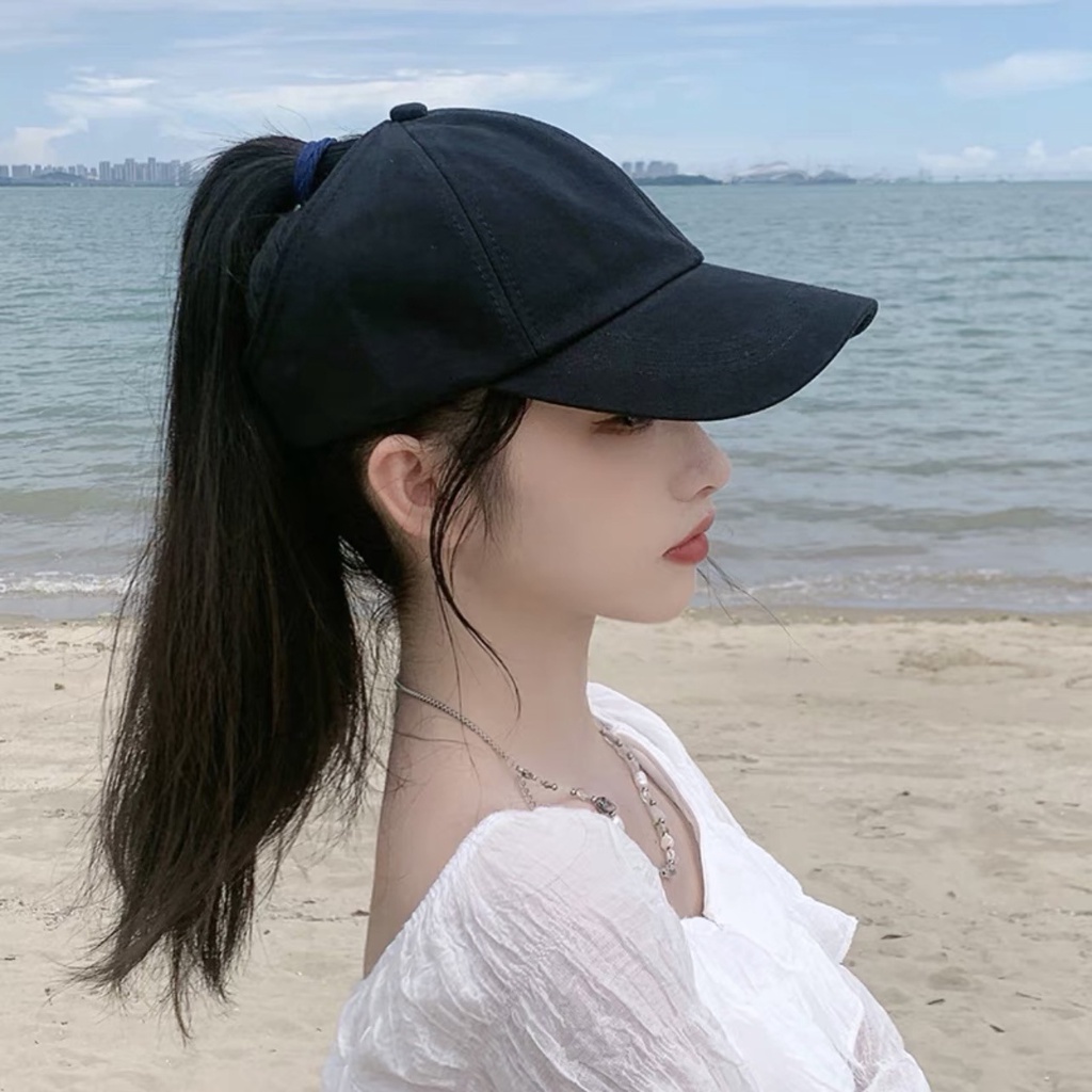 Mũ Lưỡi Trai Hở Chóp Phong Cách Hàn Quốc Cho Nữ
