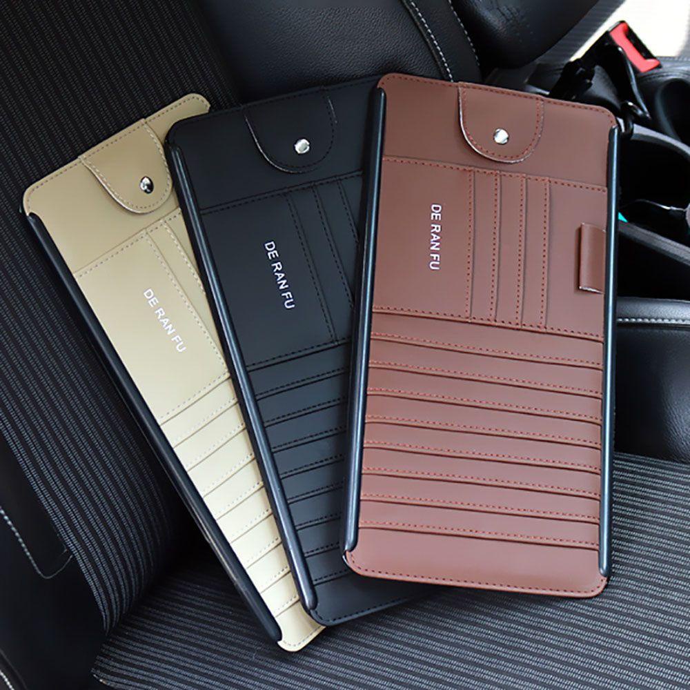 Túi Da Đựng Đĩa CD / Kính Mát Kẹp Tấm Che Nắng Xe Hơi