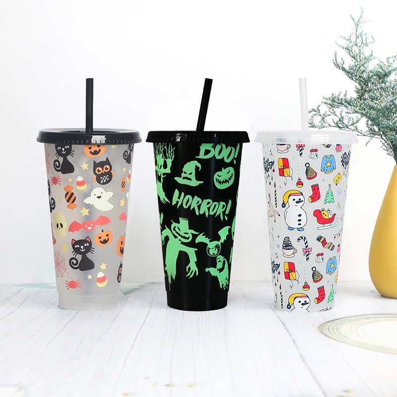 Cốc Uống Nước 710ml Có Thể Thay Đổi Màu Sắc Theo Nhiệt Độ