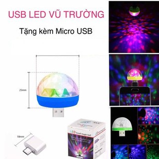 Đèn Led Vũ Trường Mini Cảm Ứng Theo Nhạc