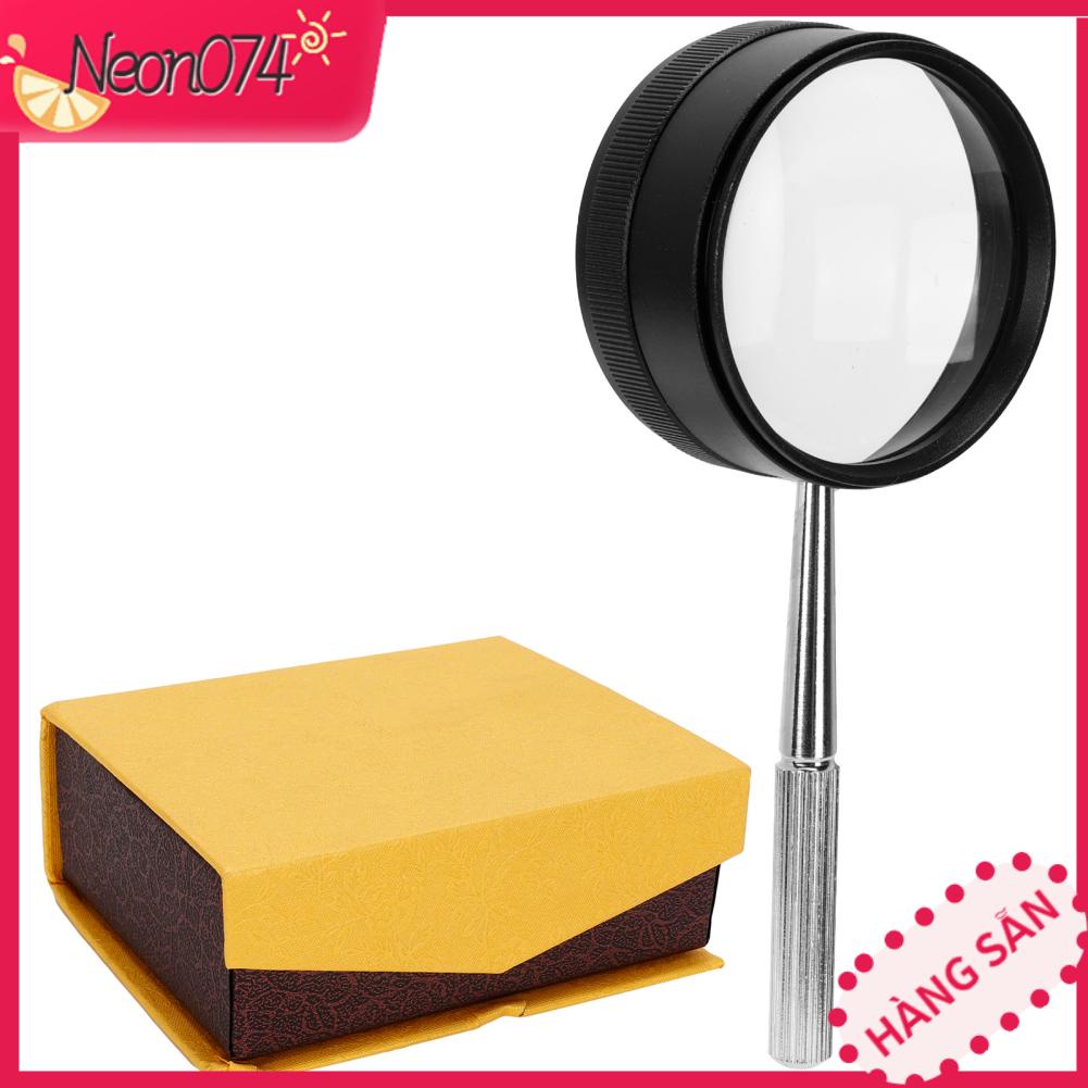 Neon074 Kính lúp cầm tay 35X dành cho người cao tuổi để xác định tem trang sức 50mm