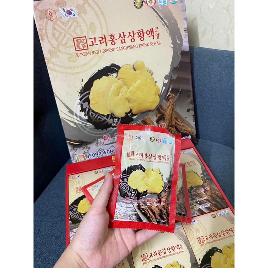 Nước Hồng Sâm Nấm Thượng Hoàng Hàn Quốc Jeongwon 30 gói x 80ml