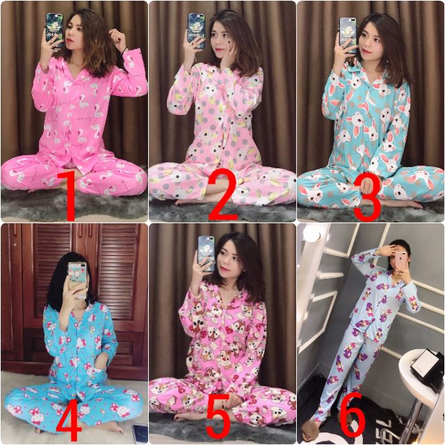 Bộ đồ mặc nhà nữ PIJAMA thu đông | WebRaoVat - webraovat.net.vn