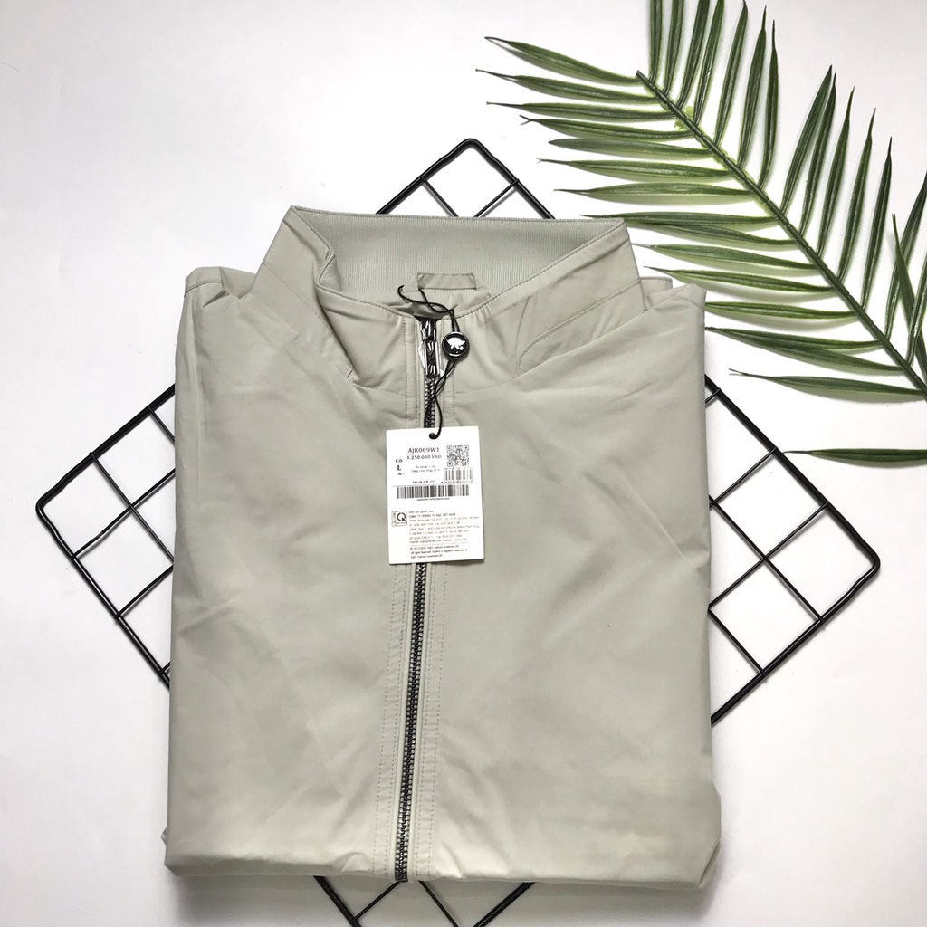 Áo khoác gió nam  2 lớp Aristino cổ bẻ hiện đại  AJK009W1