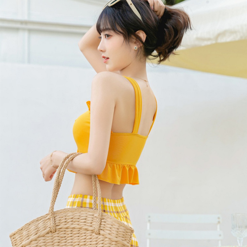 Set Đồ Tắm Họa Tiết Ca Rô Phong Cách Nhật Bản Dành Cho Nữ | BigBuy360 - bigbuy360.vn