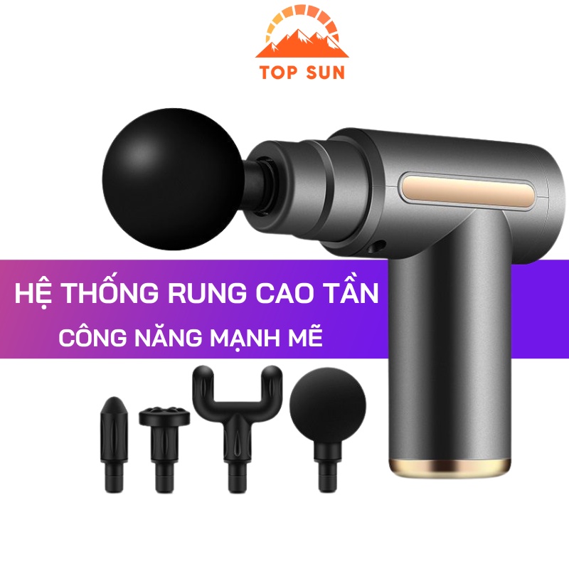 Máy Massage Cầm Tay 4 Đầu 6 Chế Độ Chính Hãng Cải Thiện Sức Khỏe Người Dùng Giảm Đau Nhức Toàn Thân
