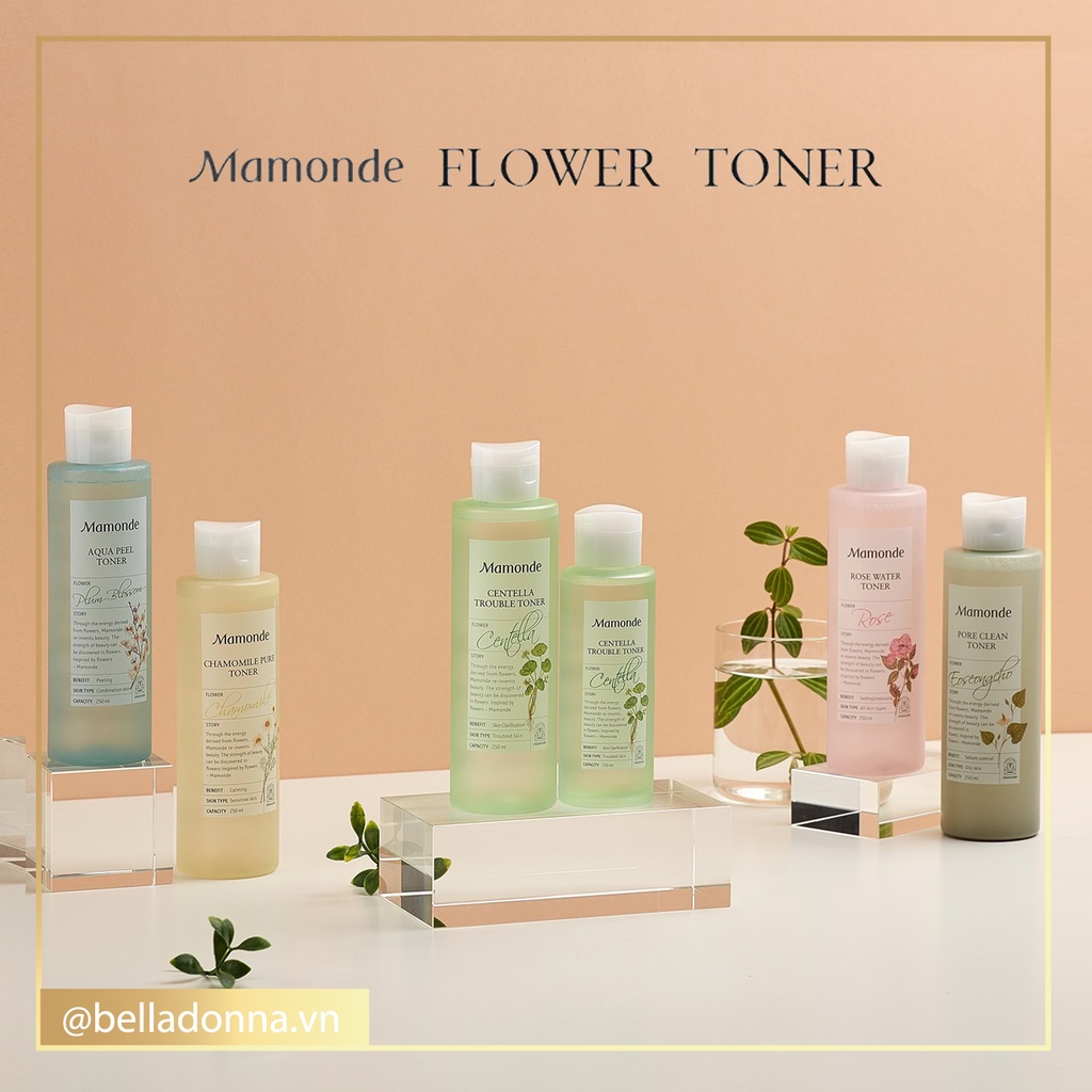 Nước Hoa Hồng Cân Bằng Da Mamonde Toner [150ml - 250ml]