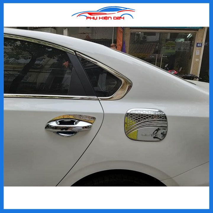Ốp nắp bình xăng Cerato 2019-2020-2021-2022-2023 mạ crom chống trầy trang trí ô tô