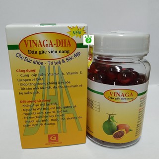 Dầu gấc viên nang VINAGA-DHA lọ 100 viên