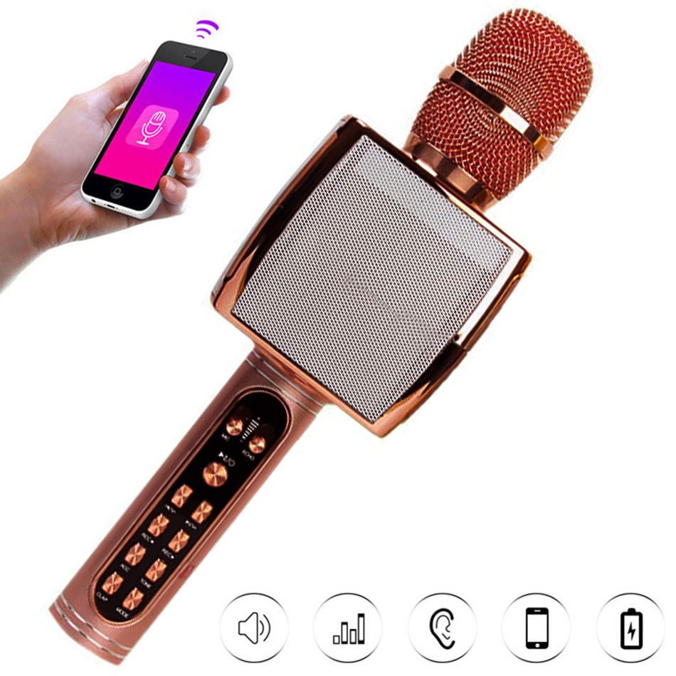 [HCM]Micro Kèm Loa Mic Karaoke Micro Karaoke YS91 Kiểu Dáng Đẹp Công Nghệ Lọc Loại Bỏ Tạp âm