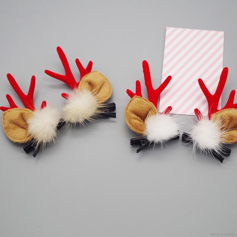 Cài tóc sừng hươu cho bé gái