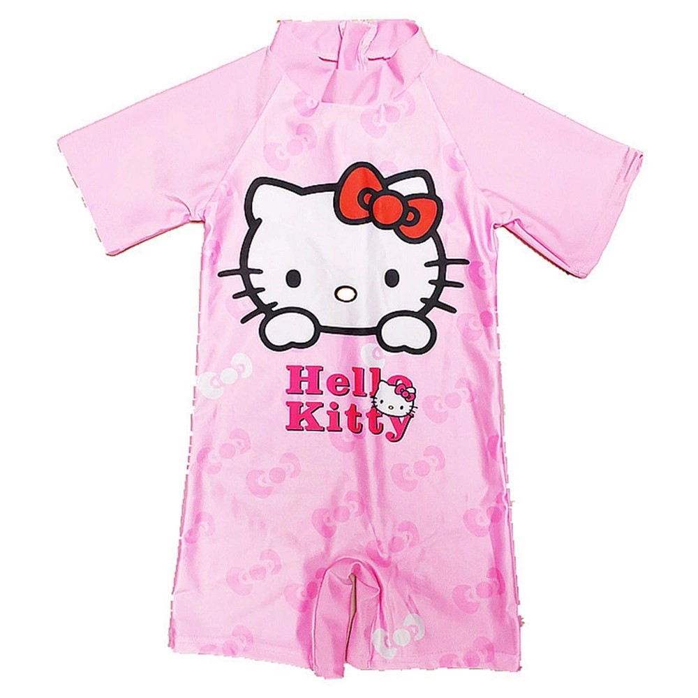 Kitty Swimsuits Kids Girls Cute Swimming Swimwear 2-11Yrs Barbie Sofia