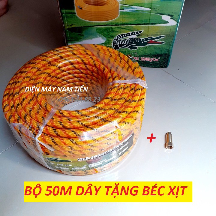 Dây rửa xe áp lực cao 200 bar - 8.5mm ( dây vằn 50m)