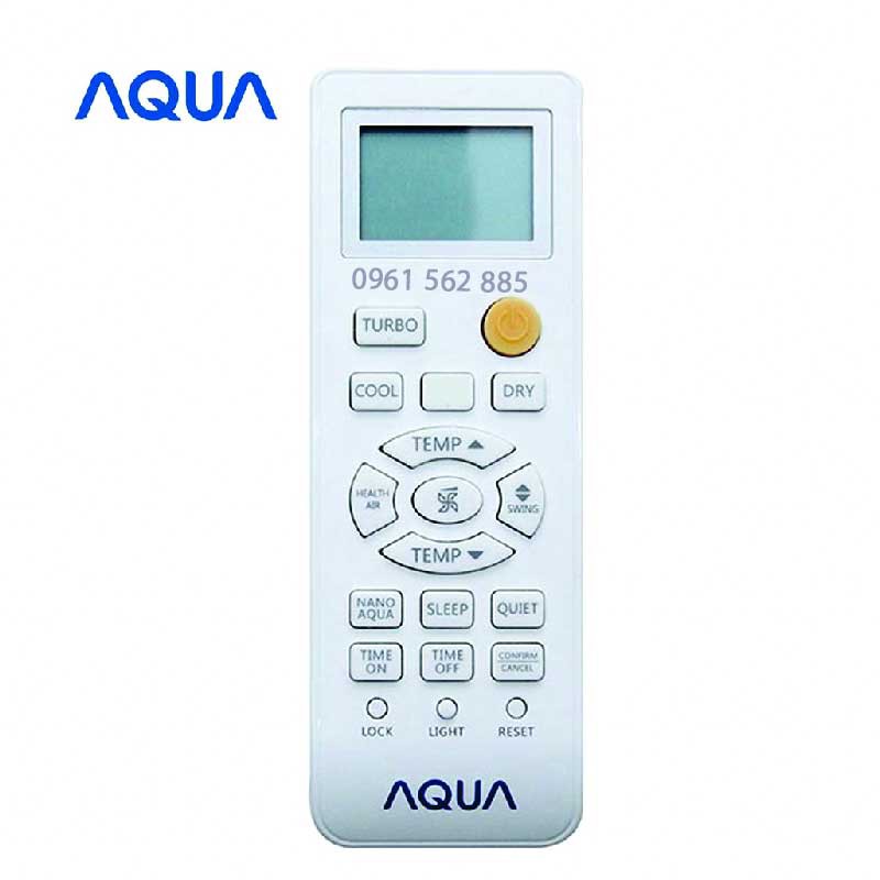 Điều Khiển Remote Máy Lạnh Điều Hòa AQUA Nút Cam (Loại 1) Chính Hãng Giá Rẻ