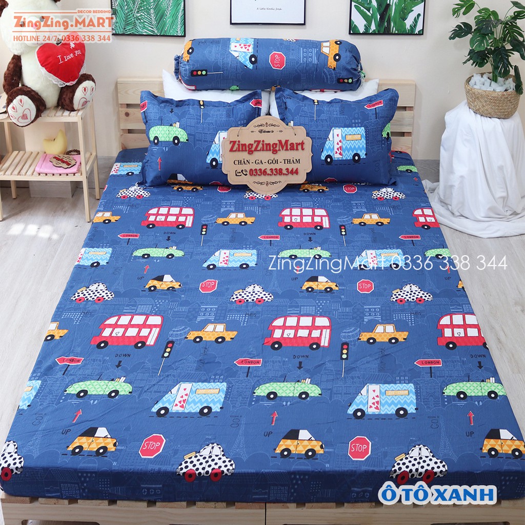 [ZingZing] Set Ga Gối Poly Cotton (Chọn Mẫu) (Ghi chú mẫu khi đặt đơn nhé !!)