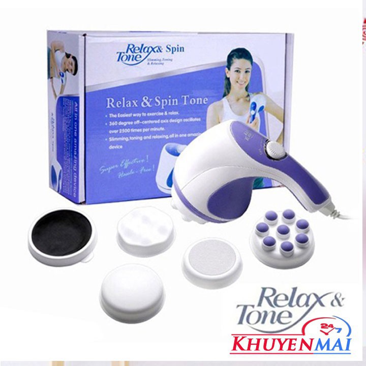 Máy masage toàn thân cầm tay Relax & Tone 5 đầu, máy massage cơ thể