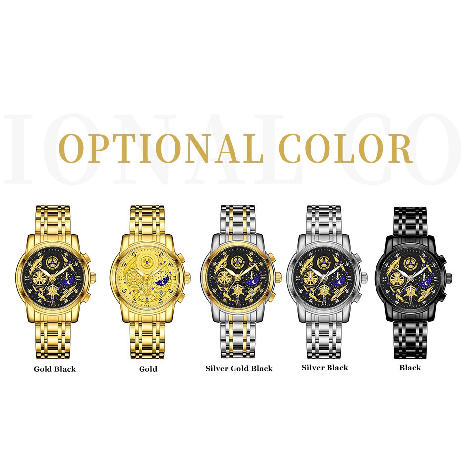 WWOOR Đồng Hồ quartz Chống Thấm Nước Chất Liệu Thép Không Gỉ - 8864-2