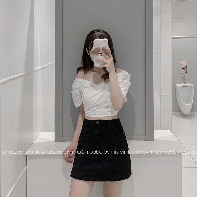 [Mã WASKT304 giảm 15% tối đa 30K đơn 99K] Áo croptop tay bồng Simbabo | BigBuy360 - bigbuy360.vn