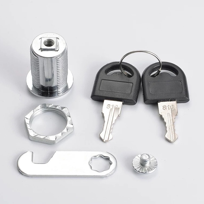 Ổ Khóa Ngăn Kéo Tủ Bằng Hợp Kim Kẽm Kèm 2 Chìa Khóa