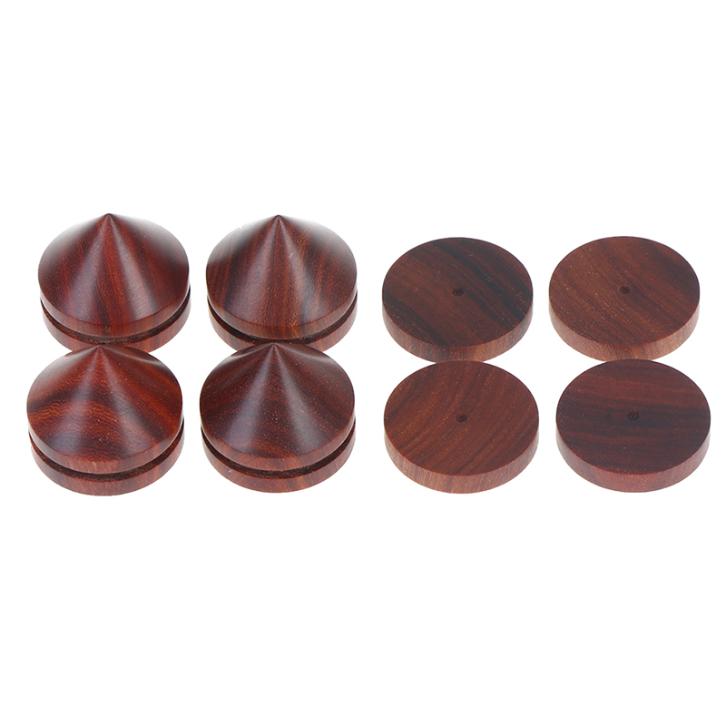 Set 4 Chân Đứng Loa Bằng Gỗ Hồng 23mm / 0.91 "