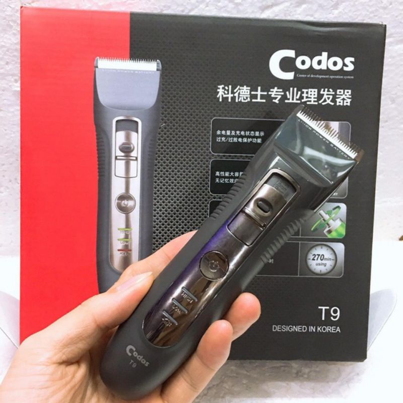 Tông đơ Cắt tóc Codos T9  chính hãng + bảo hành 12 Tháng