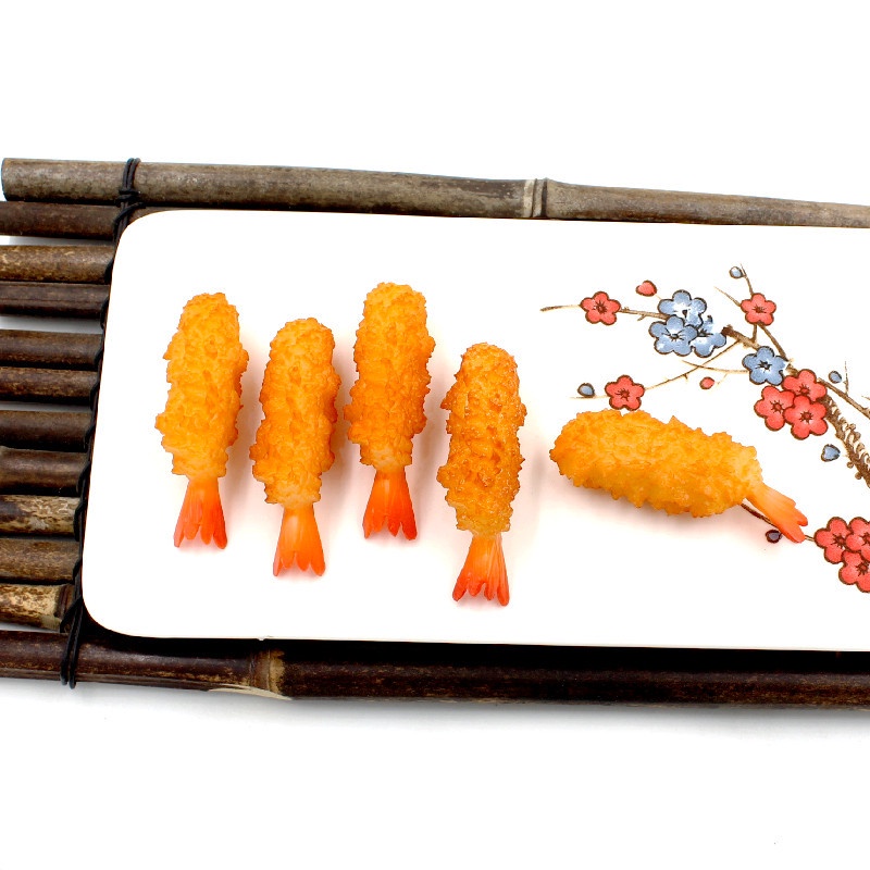 Mô Hình Tôm Chiên Tempura Nhân Tạo Phong Cách Nhật Bản Dùng Làm Đạo Cụ Chụp Ảnh Cho Bé