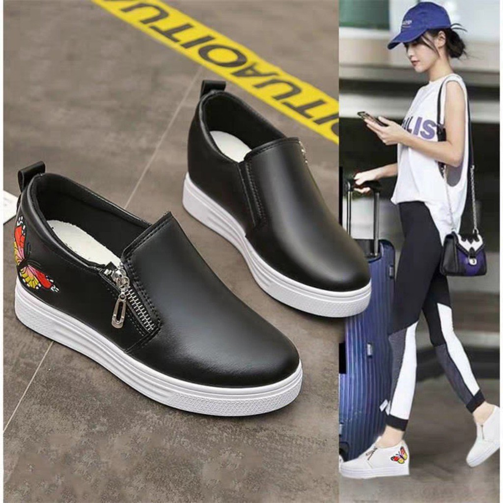 [Mã FAMAYWA2 giảm 10k đơn từ 50k] Giày nữ độn đế siêu hót hình thêu đẹp mã CM5 | BigBuy360 - bigbuy360.vn