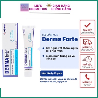 Gel giảm mụn,mờ thâm derma forte 15g linh95_cosmetics