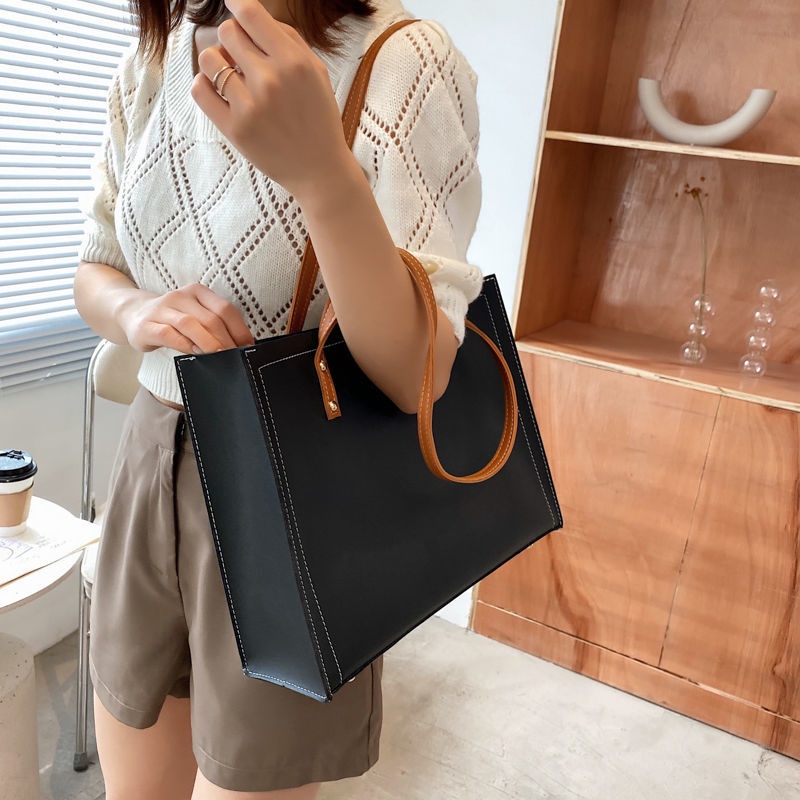 Túi tote HAPPY HOMLIV sức chứa lớn 13-inch thời trang mùa hè hàng mới cho nữ