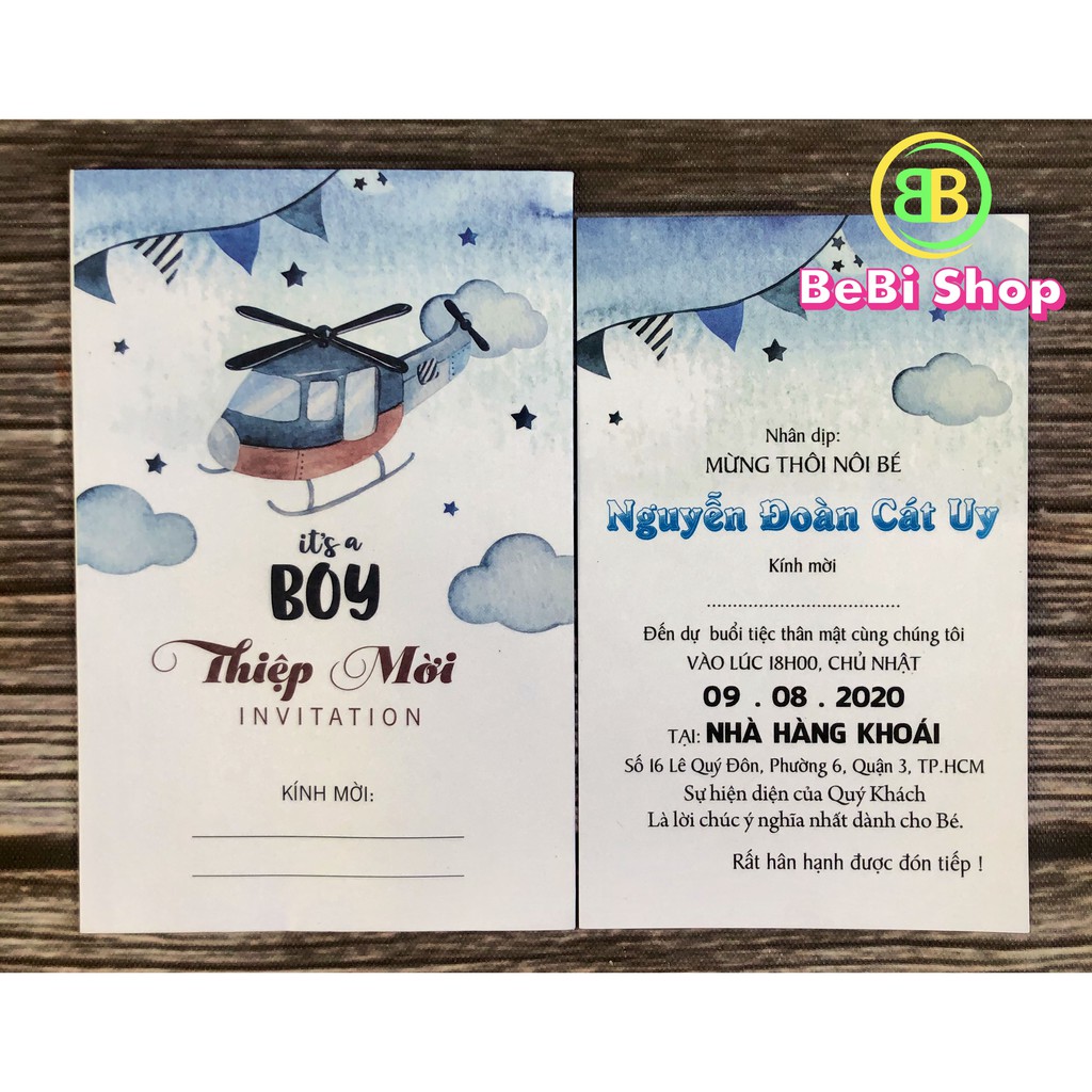 ✅|𝗦𝗵𝗼𝗽 𝗨𝘆 𝗧𝗶́𝗻| Thiệp Sinh Nhật - Thiệp Thôi Nôi - Thiệp Đầy Tháng Cho Bé