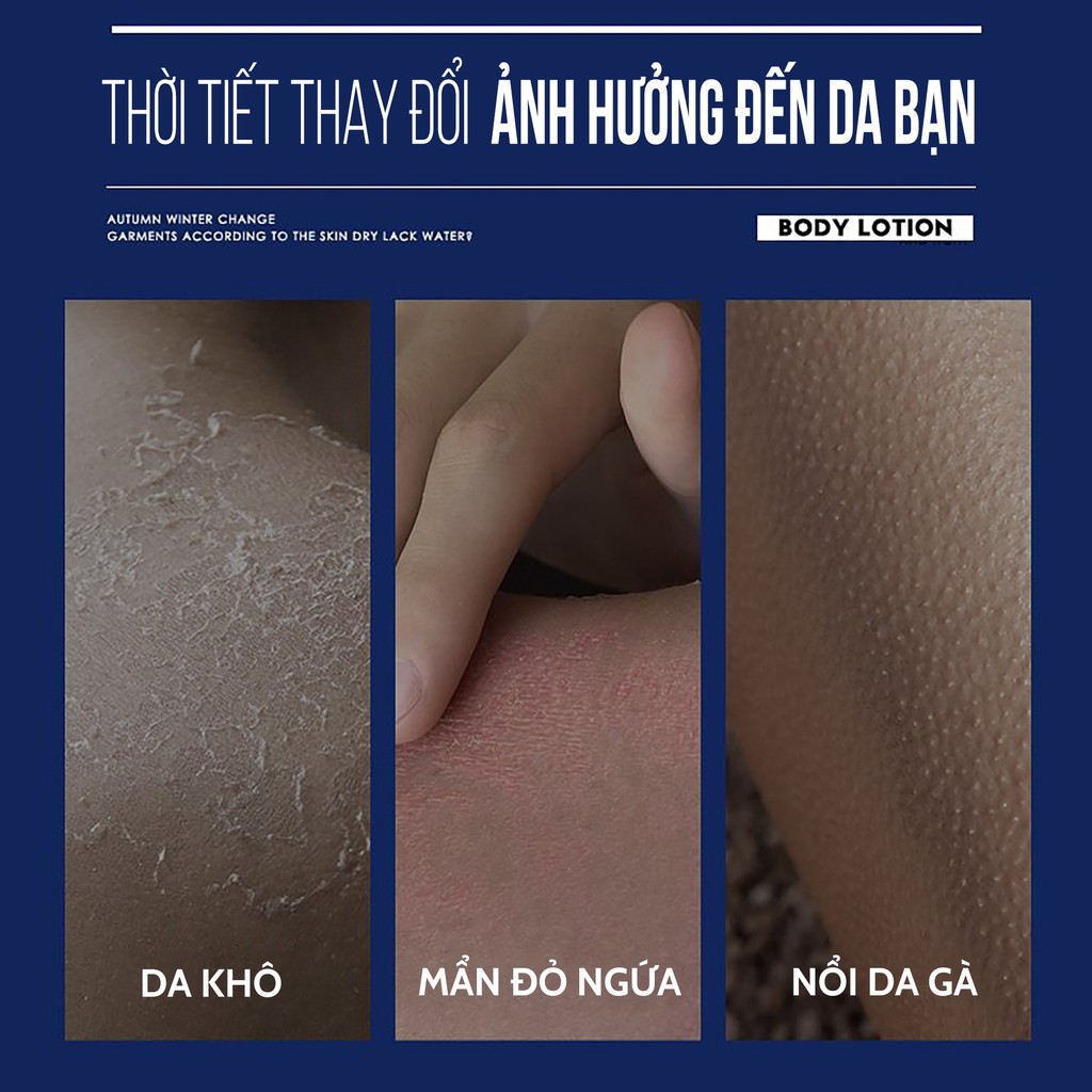 Bọt Dưỡng Da Toàn Thân Nam &amp; Nữ BLUEMAN Lotion Body Chống Lão Hoá 200g ZL83