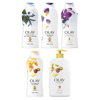 [HÀNG MỸ] Sữa tắm dưỡng ẩm Olay 650ml / 887ml ( BƠ SỮA .SHEA BUTTER / VITAMIN E / LAN ORCHID / LAVENDER )