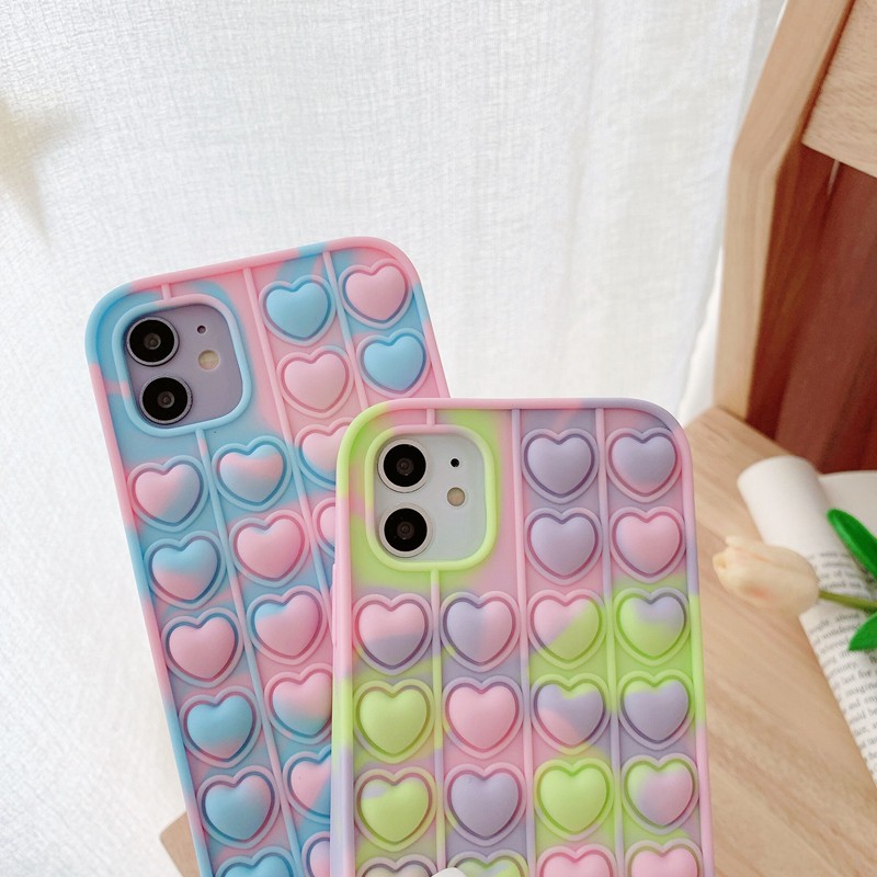 Ốp điện thoại silicon mềm đồ chơi bong bóng thích hợp cho iphone 11 12 13 pro max x xs xr xs max 6 6s 7 8 plus