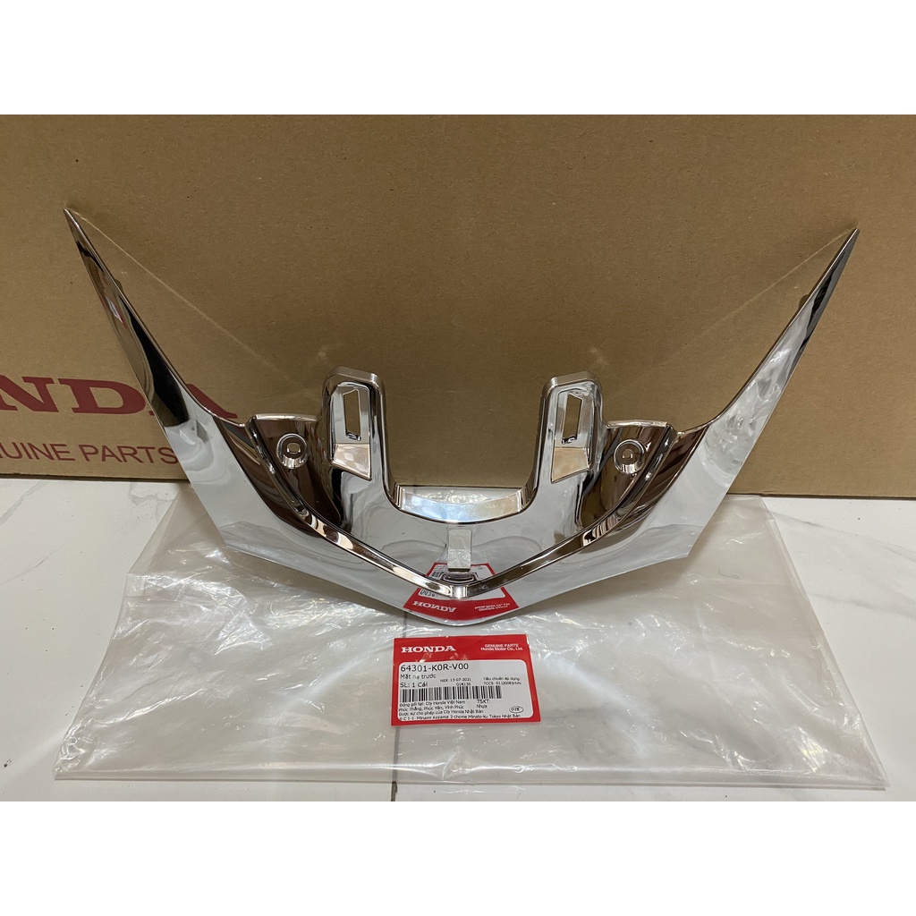 Mặt nạ trước HONDA SH 125&150 năm 2020-2021-2022 (Inox). 64301K0RV00