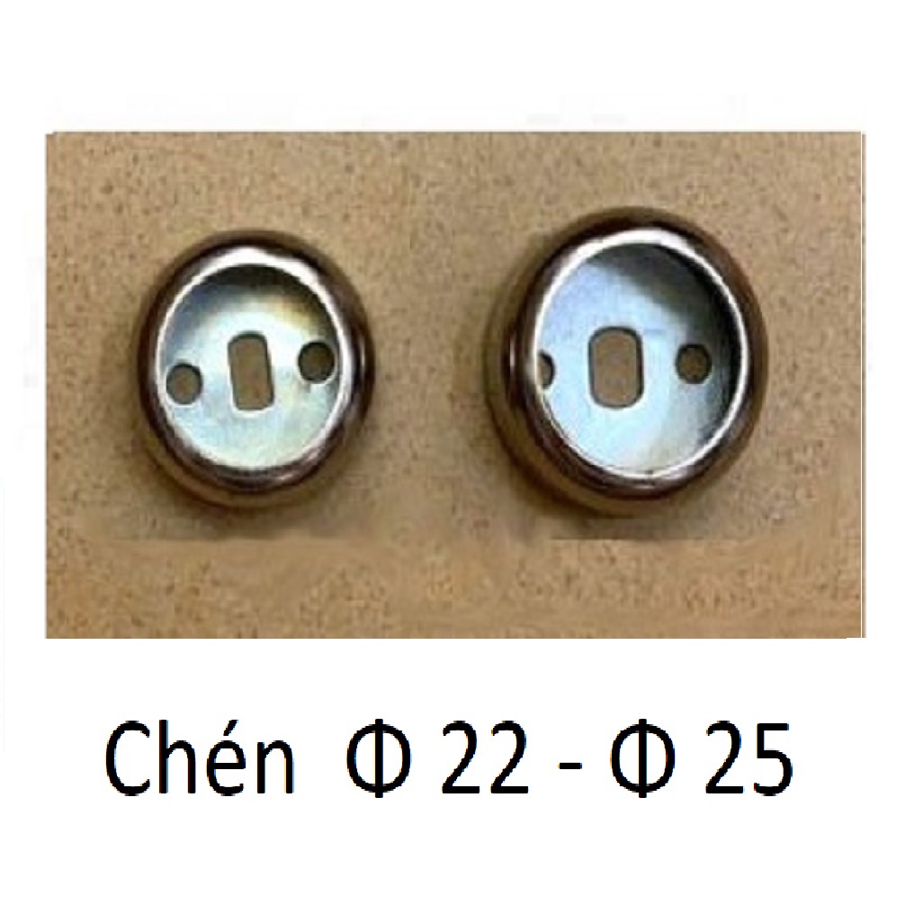 2 chén sắt Φ25 -  sắt Φ22  bắt thanh treo tủ áo