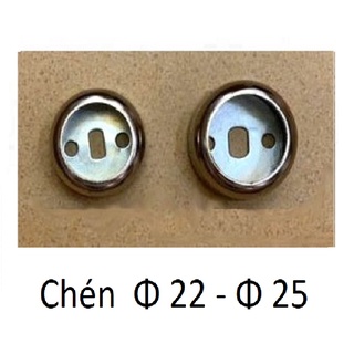 2 chén sắt Φ25 -  sắt Φ22  bắt thanh treo tủ áo