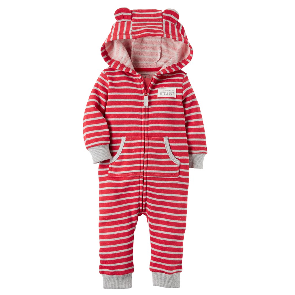 Bộ liền quần dài Jumpsuit Carter's bé trai - Hàng xuất xịn