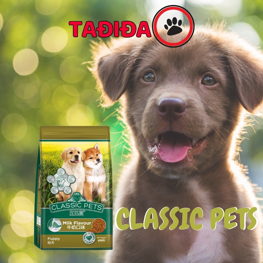Thức ăn cho Chó Con dạng hạt Classic Puppy 400g Vị sữa - Tadida Pet