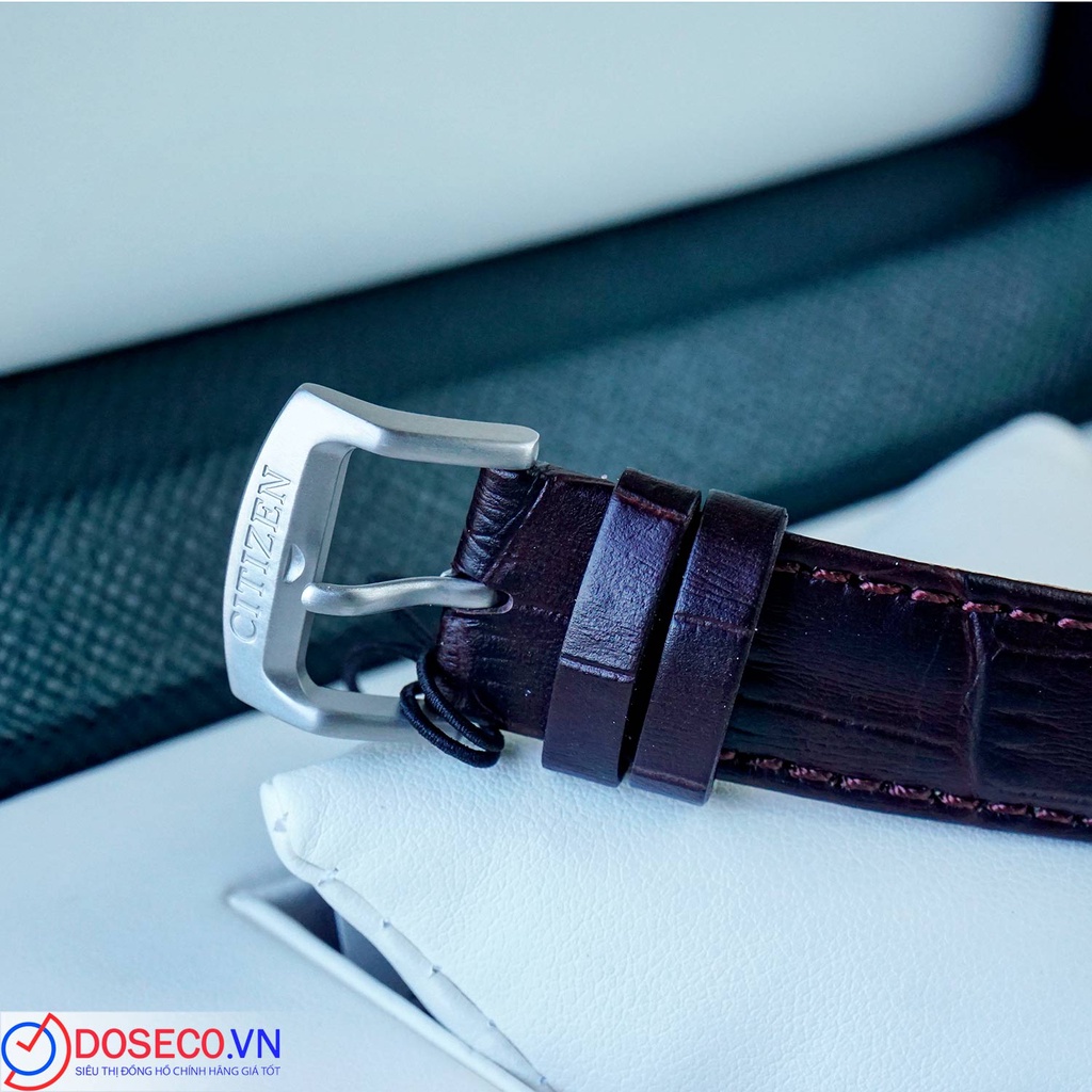 Đồng Hồ Nam Chính Hãng Citizen TITANIUM NJ2180-11A Cơ Automatic Dây Da Cao Cấp CTZ59