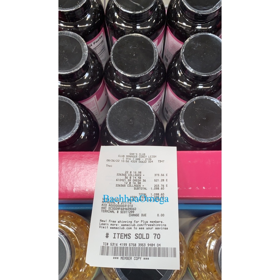 Viên Uống Super Collagen Neocell +C 6000 Mg type 1 - 3 Neocell 360 viên